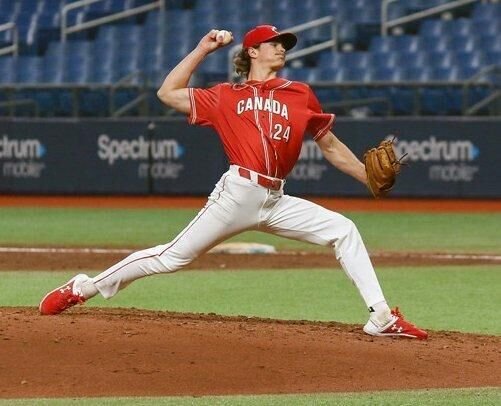 CDNBaseballNet's tweet photo. 2023 Canadian Baseball Network Draft List Profile

No. 10 - RHP Parker Burgess (Douro-Drummer, Ont. )

https://t.co/oiovmujx2w

@TorontoMets @BaseballCANJNT https://t.co/1IPb2a79rk