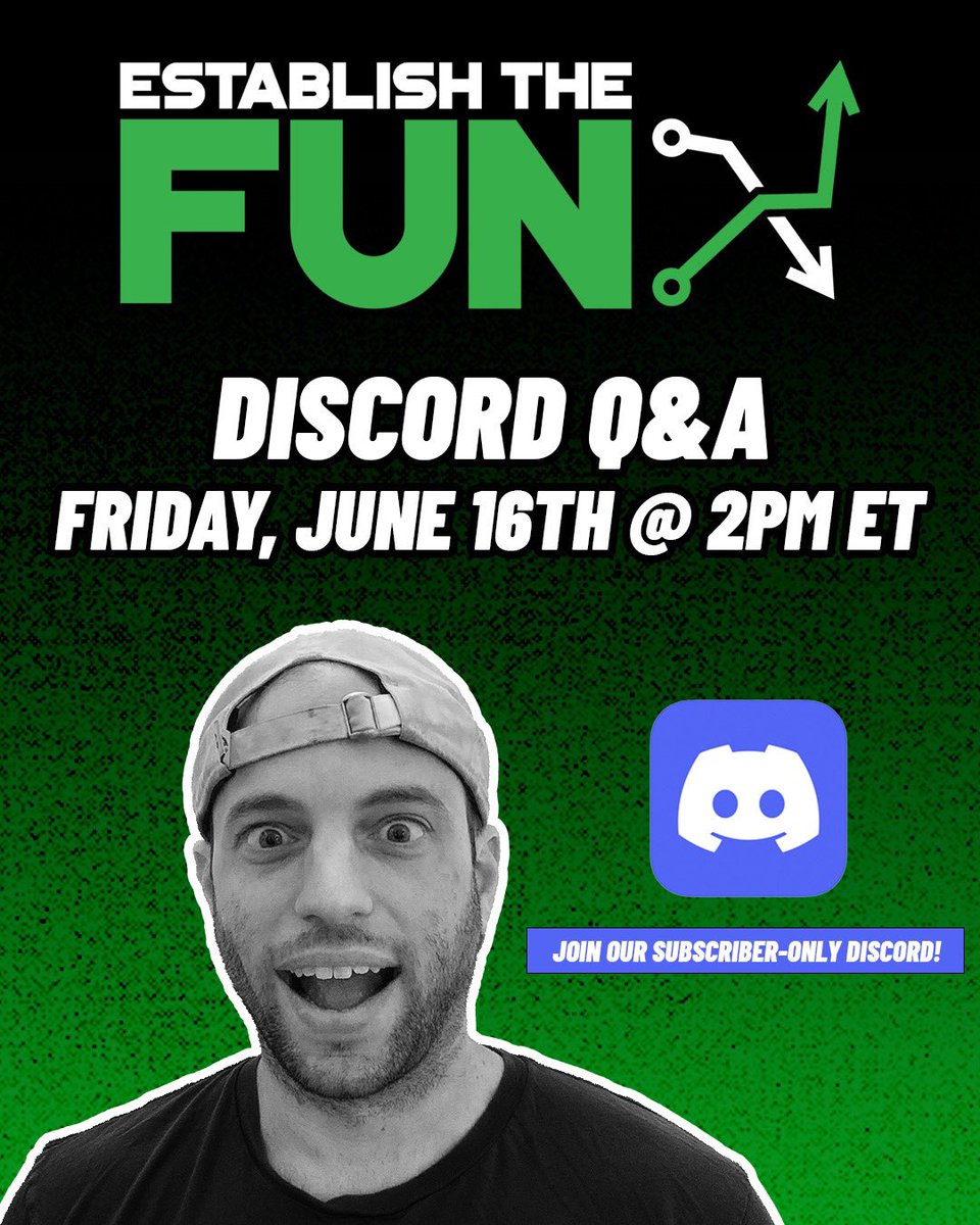 EstablishTheRun's tweet photo. Adam will be answering questions in our subscriber-only Discord community on Friday 🎤 

Discord access is included with any active ETR subscription 💯 https://t.co/XNI5Vcj12I