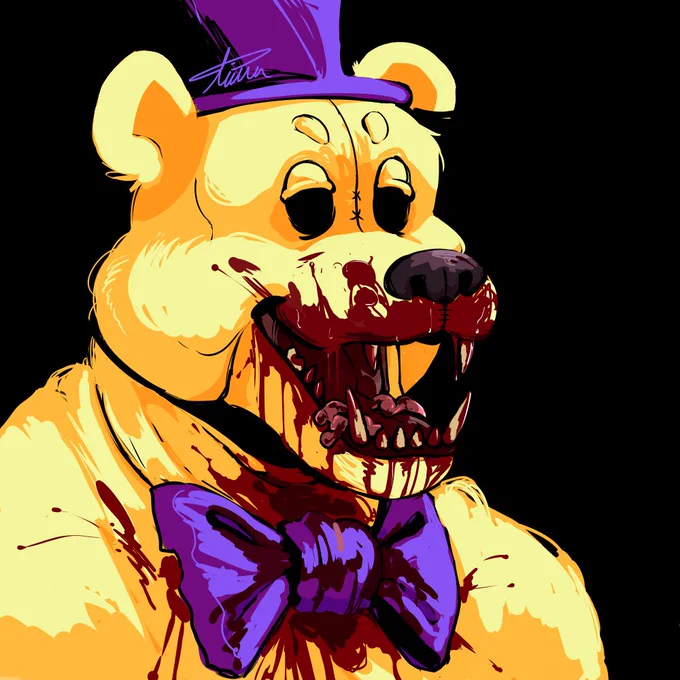 He don't bite- #Fredbear #fnaffanart