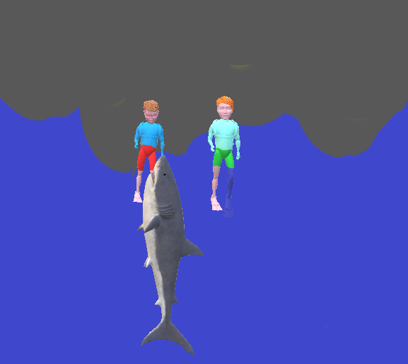 hello #NZracharlie its Jacob &amp; I have ben making this drawing of the shark biting Robbie's leg . what's your favorite part of the book?