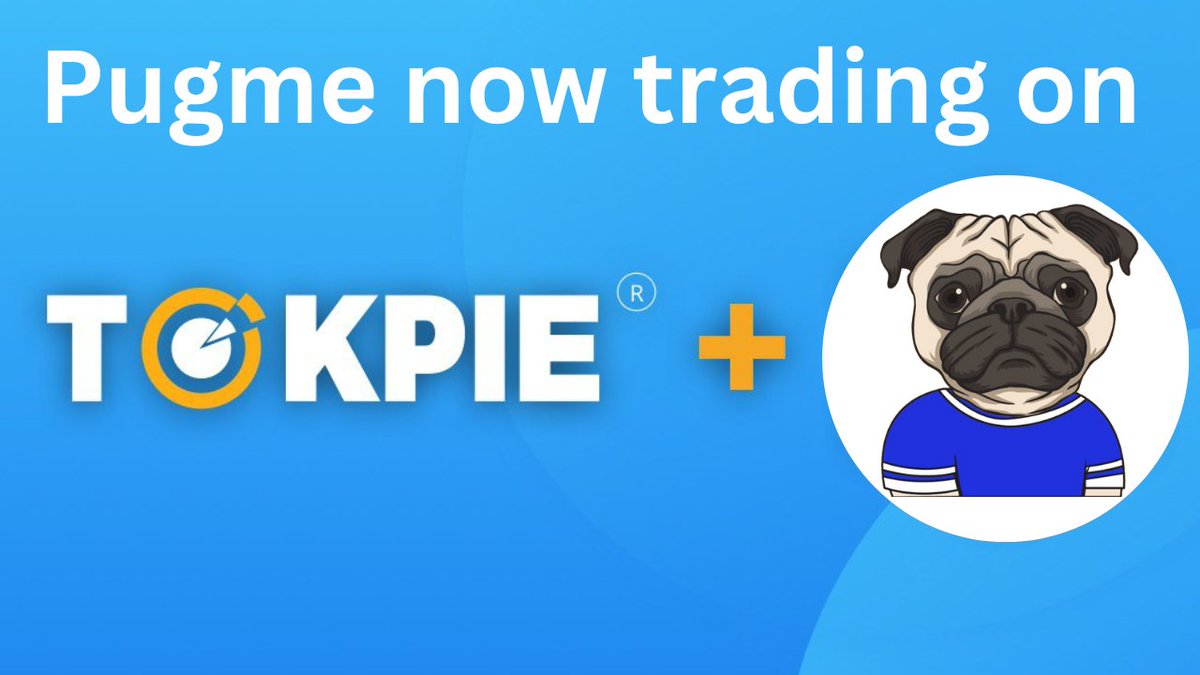 Pugme is now Trading on the Tokpie Centralised Exchange as well as Pancakeswap
#tokpie #pancakeswap #TOKENS #tokenlisting