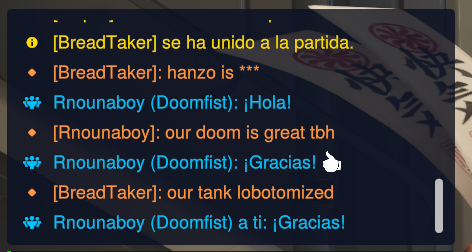 DGC00_'s tweet photo. Voy a empezar a recopilar los personajes que me encuentro jugando. Hay auténticos magos de la palabra, el anonimato saca lo mejor de cada uno. 
Rnounaboy lleva probablemente 25h seguidas sentado delante del pc. 
BreadTaker está cansado del tanque. https://t.co/Vr98LUQUgn