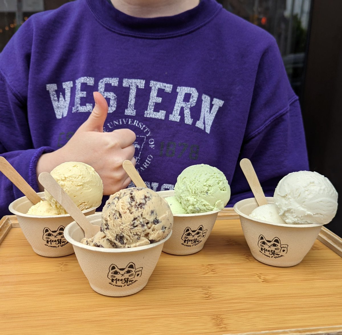 All June, we are scooping these dad-joke inspired flavours: - Are You KIWI Me? (kiwi & basil seeds) - BEERmuda Triangle (soursop, pineapple, Sunsplit IPA) - FriendCHIP Goals (toasted marshmallow, maple sugar, choco chip) - PASSIONably Late (vegan passionfruit & homemade kitkat)