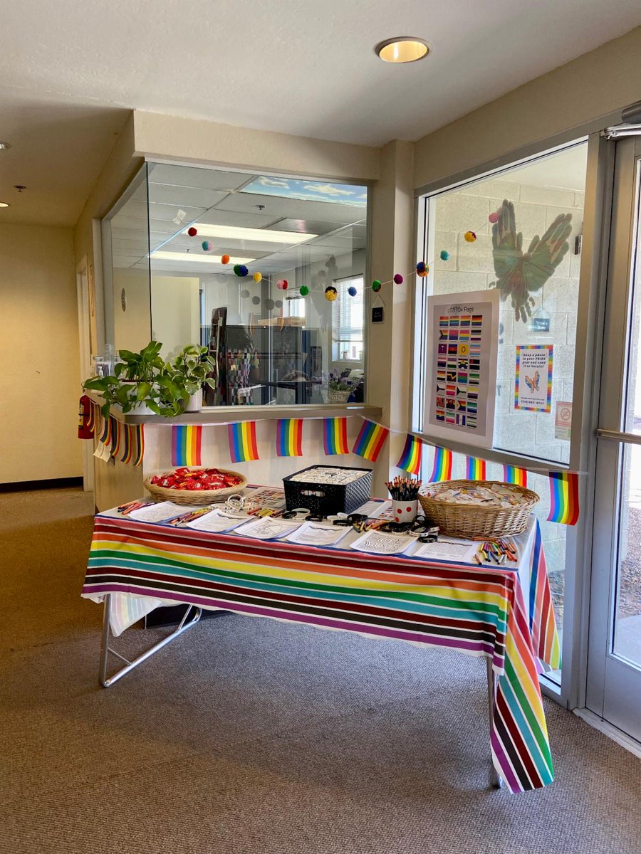 We celebrated Pride Month today with a staff appreciation event filled with rainbow treats and colorful activities. As an inclusive organization, we proudly serve all survivors of violence, honoring the diversity and resilience within our community.