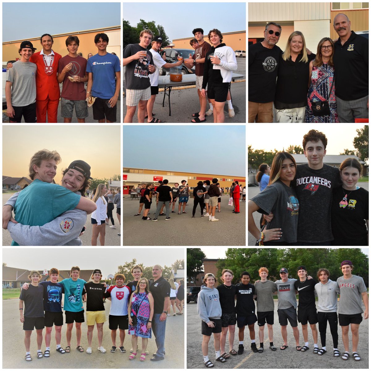 AMCNotreDame's tweet photo. Food, photos &amp; some tears. Our Hounds enjoyed one final get-together on Wednesday following our spring awards celebration.

We hope everyone has a relaxing summer. See you in September.

A special congratulations to our 71 graduating Grade 12’s!

#NDProud #ShesAHound #HesAHound https://t.co/HdRP7GOV4v