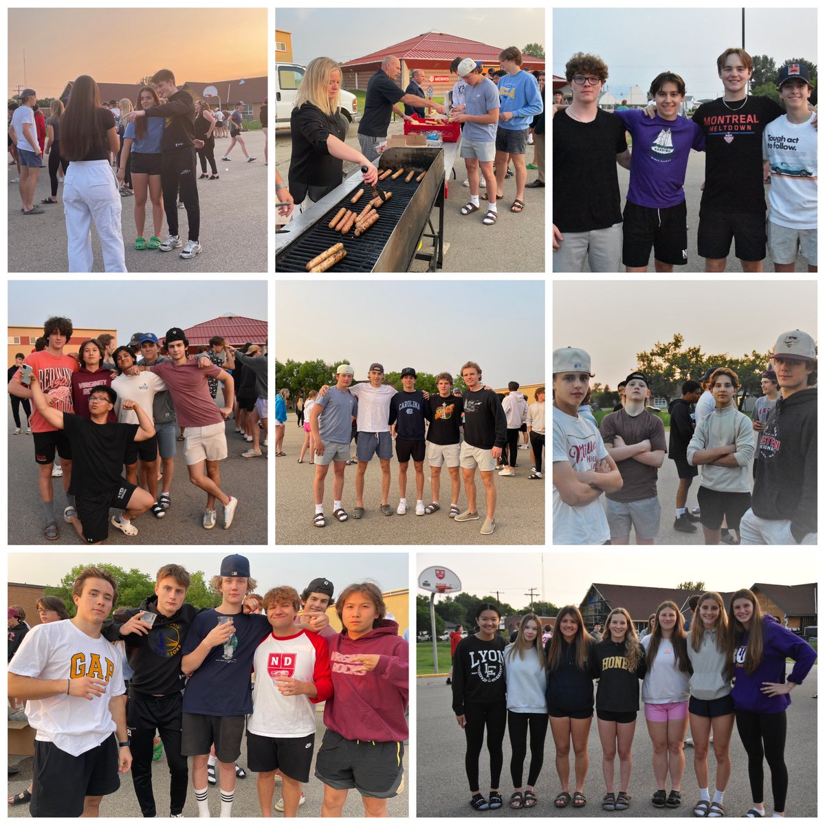 AMCNotreDame's tweet photo. Food, photos &amp; some tears. Our Hounds enjoyed one final get-together on Wednesday following our spring awards celebration.

We hope everyone has a relaxing summer. See you in September.

A special congratulations to our 71 graduating Grade 12’s!

#NDProud #ShesAHound #HesAHound https://t.co/HdRP7GOV4v