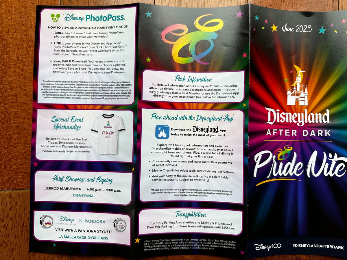 Here's the Pride Nite guide map! #PrideNite #Disneyland