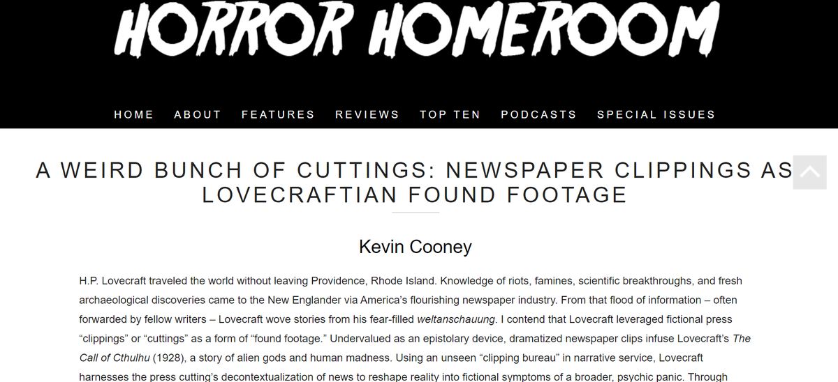 Horror Homeroom tweet media