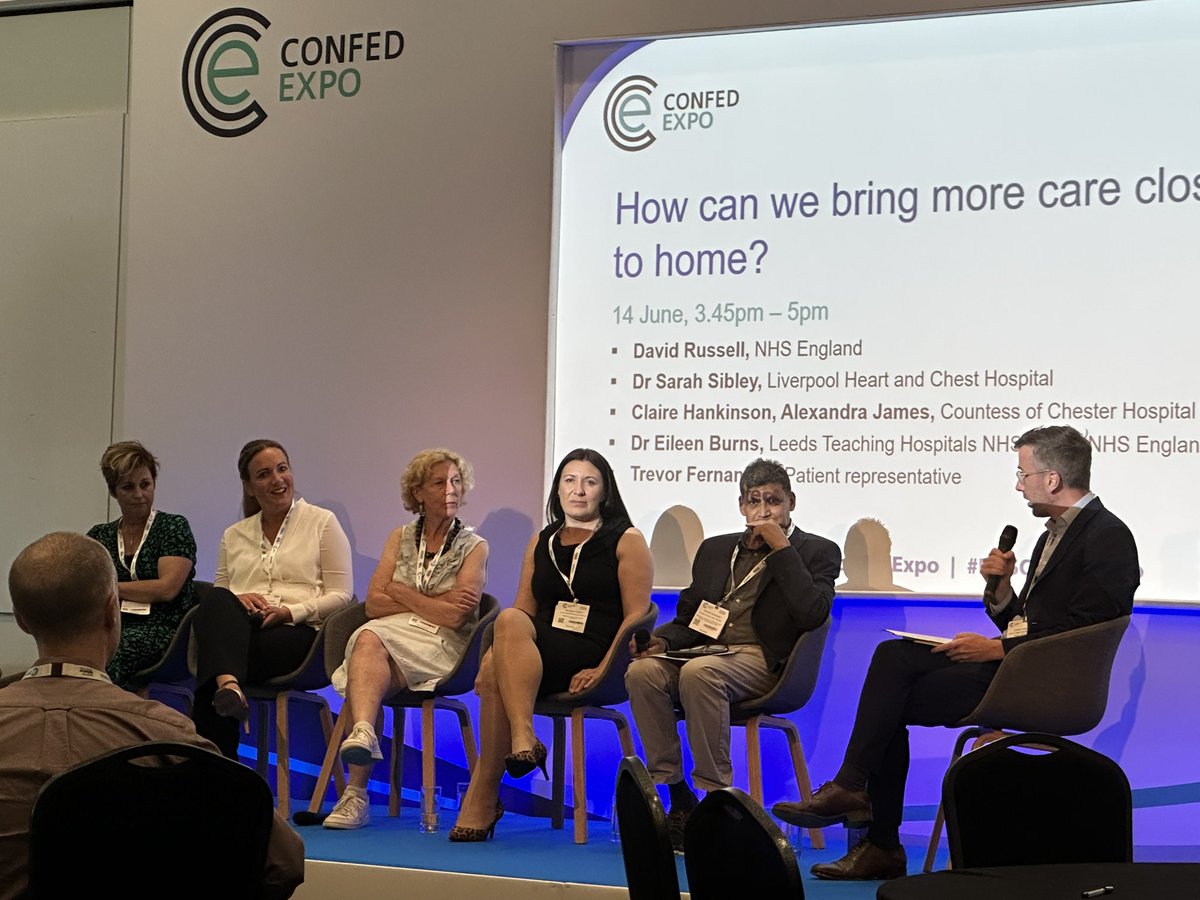 Great session today on care closer2home #virtualwards @ConfedExpo this offers more choices for care that is personalised, people feel safe, better pro con risk discussion & advanced care planning 🫁@sarahsibley @Dochayter #NHSConfedExpo