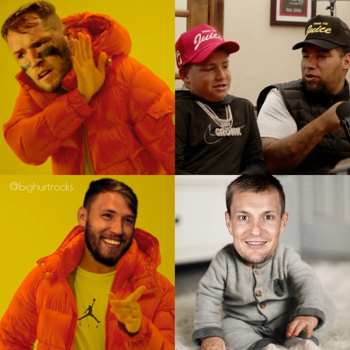 bighurtrocks's tweet photo. All I see with the @_willcompton, @TaylorLewan77, @BussinWTB and that trash dad Baby Gronk has is this… #bussinwtb #willcompton #babygronk #barstool https://t.co/BqSiojht4n