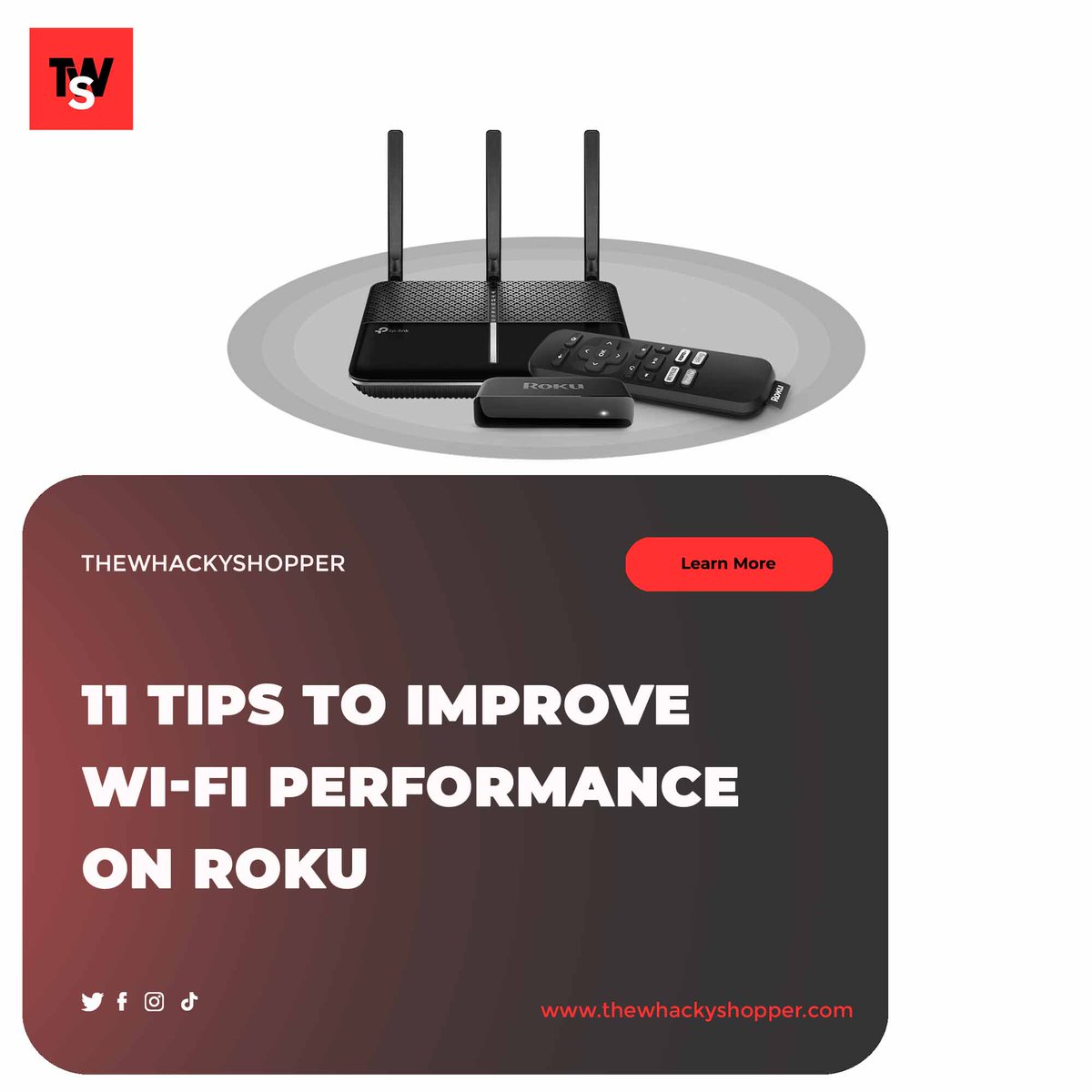 ThewhackyS59425's tweet image. Boost your Roku Wi-Fi Performance with these 11 tips! 📶💡
Click on the link to read more and supercharge your streaming experience!
shorturl.at/bciEY
#WiFIPerformance #RokuTips #StreamingHacks