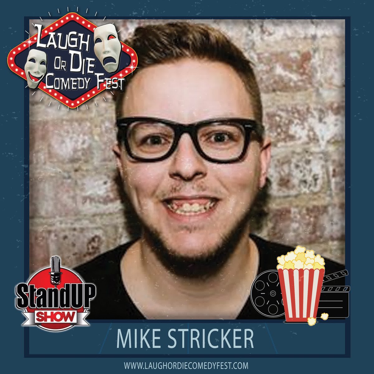 The 2023 Laugh or Die Comedy Fest is honored to feature a returning guest, Mike Stricker!! laughordiecomedyfest.com