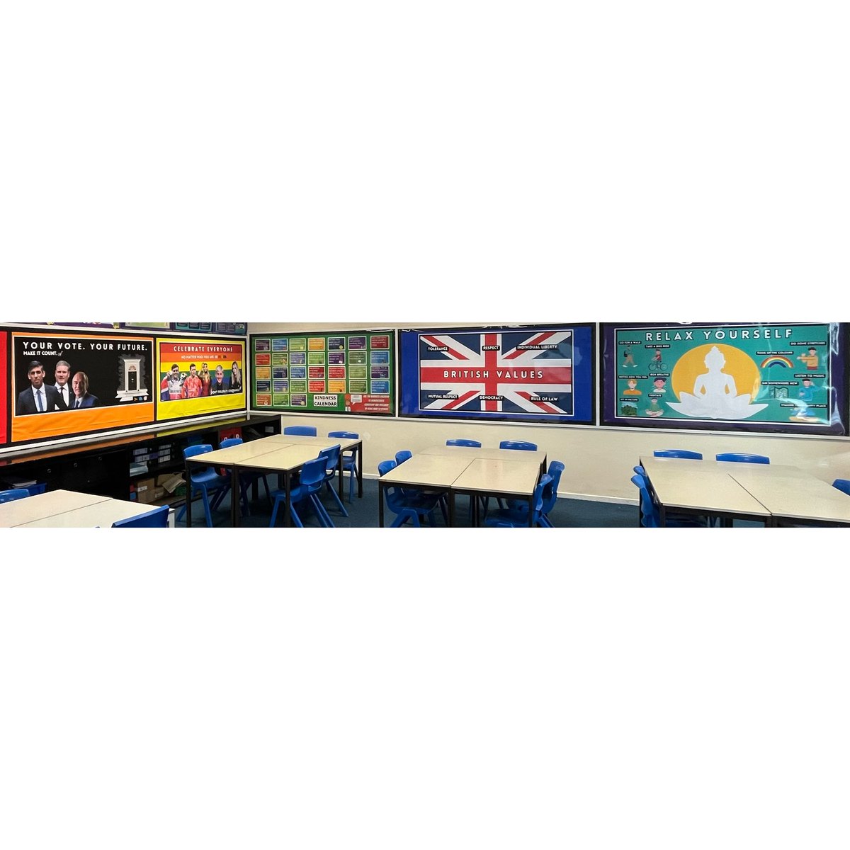 7 years into teaching and I’ve never been happy with my displays. I think I’ve actually managed to do it this year 👌🏻 I actually love my classroom and their learning space! #PSHE #ClassroomDesign #Edutwitter #Teachers #Teaching #TeachersofTwitter #TeacherChat