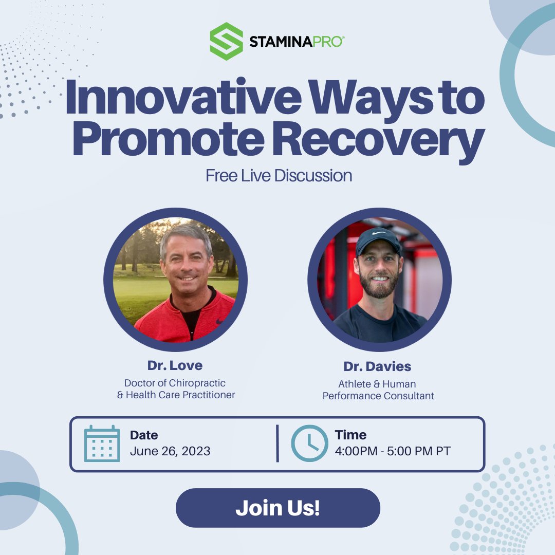 Join us for the unique opportunity to learn from renowned PGA tour doctors about: 
💪 The Best Practices for Sports Recovery
💡 An Overview of Effective Therapies 
🔋 The Use of Electroceutical Patches
⭐️ And More! 
Don’t miss out and register now at staminapro.com/register-volta…