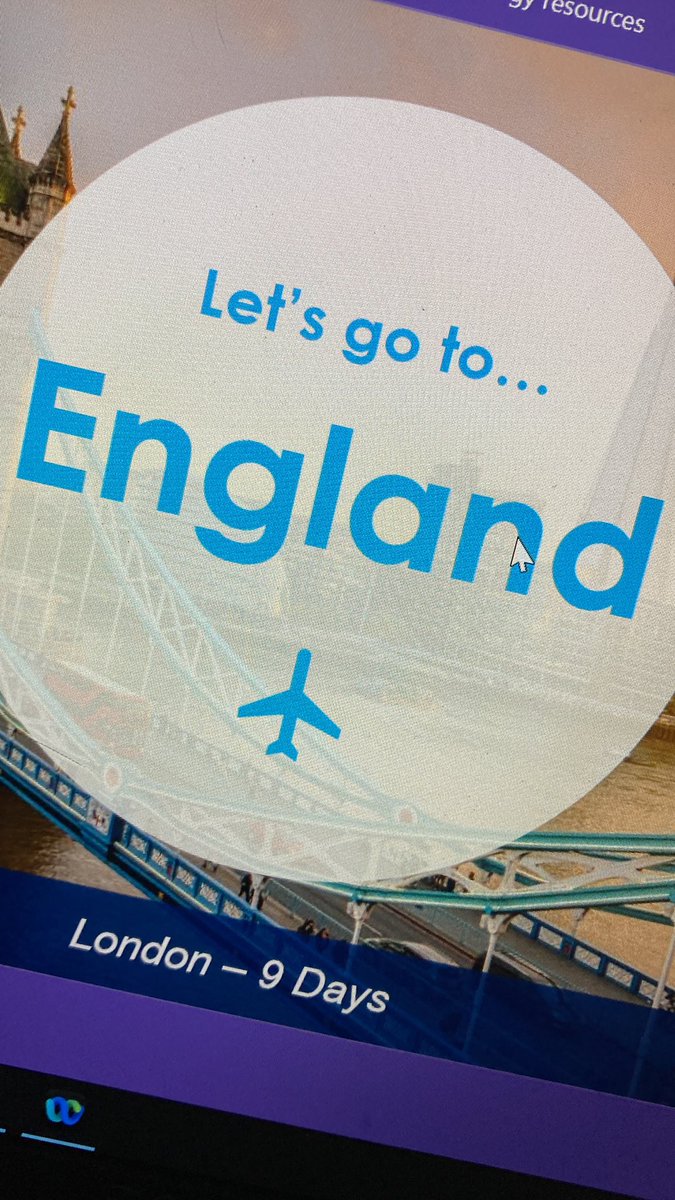 In 10 minutes I’m giving a presentation on our 2025 Performing Arts Trip to LONDON!! Join me and learn what amazing adventures we will have and how YOU can come along! Sign up at bit.ly/3AgCoyU
Or pm me and I’ll share the presentation with you tomorrow!