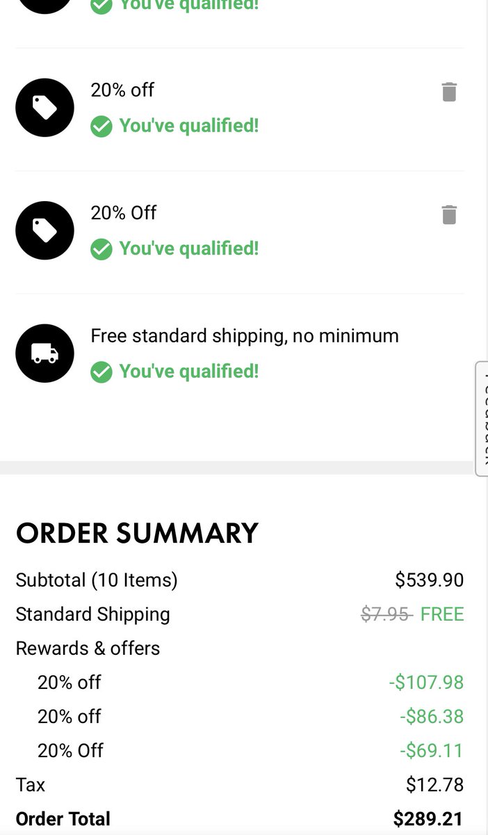 PriceErrors's tweet photo. Stacking Codes at DWS 👀

1. Create or login to your DSW account

2. Use link below &amp; scroll down to DSW big moments. Choose any moment &amp; enter today date: https://t.co/u3bpj45fUO

3. SHOP: https://t.co/kGrPWEvHot

4. Use codes: 20OFFTXT, 20OFFAPP, &amp; your unique big moment code https://t.co/1D5MH1Zyrf