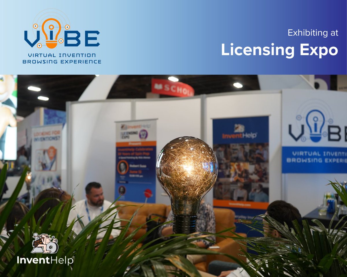 inventhelp's tweet image. InventHelp&apos;s V.I.B.E., the Virtual Invention Browsing Experience, is here at @licensingexpo 2023! Stay tuned for more from the show! #LicensingExpo2023 #InventHelp #invention