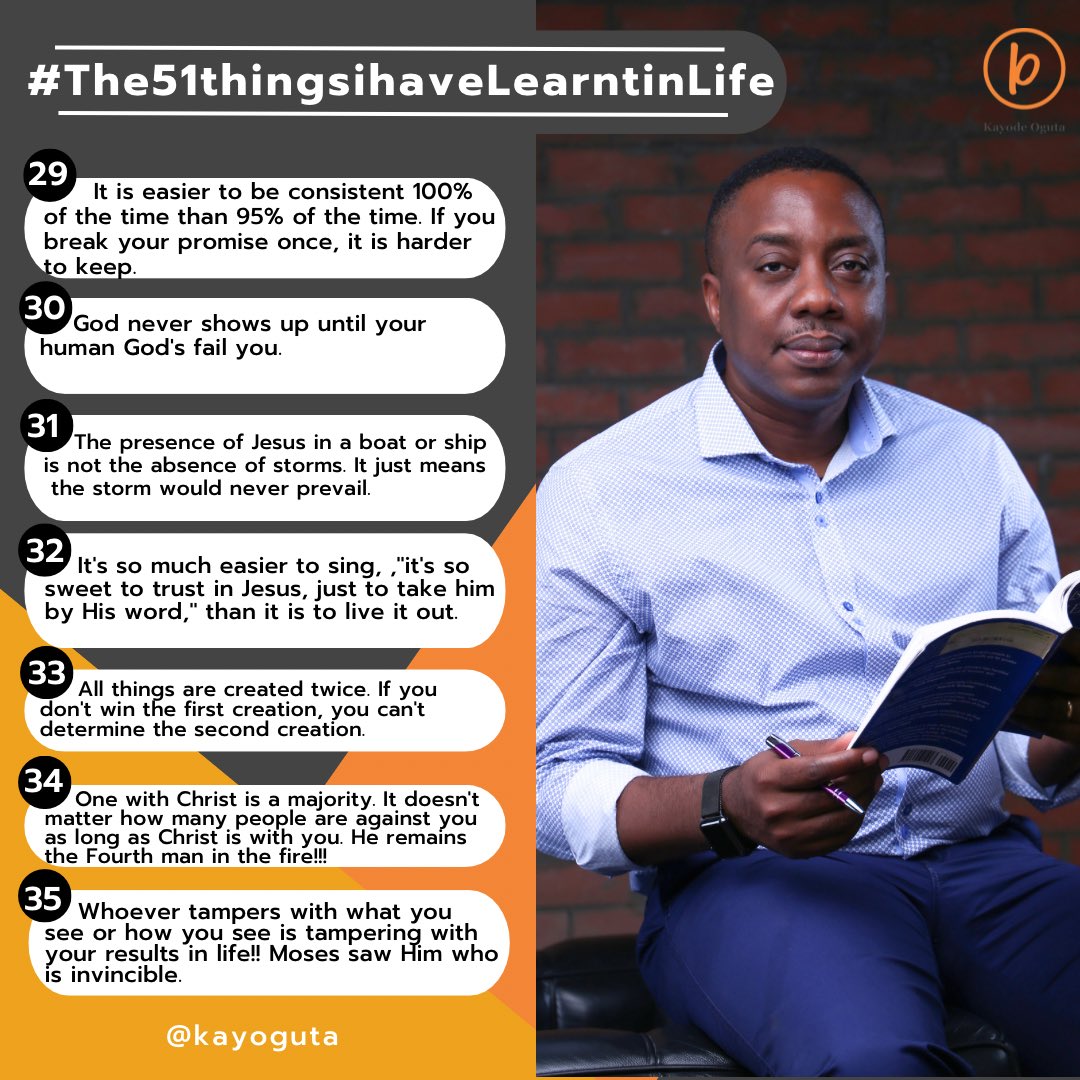 KayodeOguta's tweet photo. #The51 Things|HaveLearntinLife https://t.co/UeFRYa092H