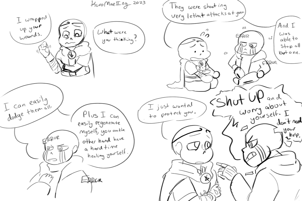 // Dream Error doodle

I am suffering from art block and I these guys stuck in my head. So, here's a young Error and Dream interaction.