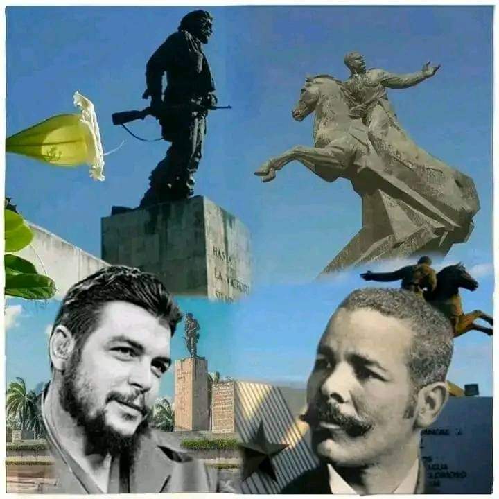 Diferentes épocas pero los mismo ideales. 14 de junio nacimiento de #Maceo y #Che, paradigmas de nuestra historia.