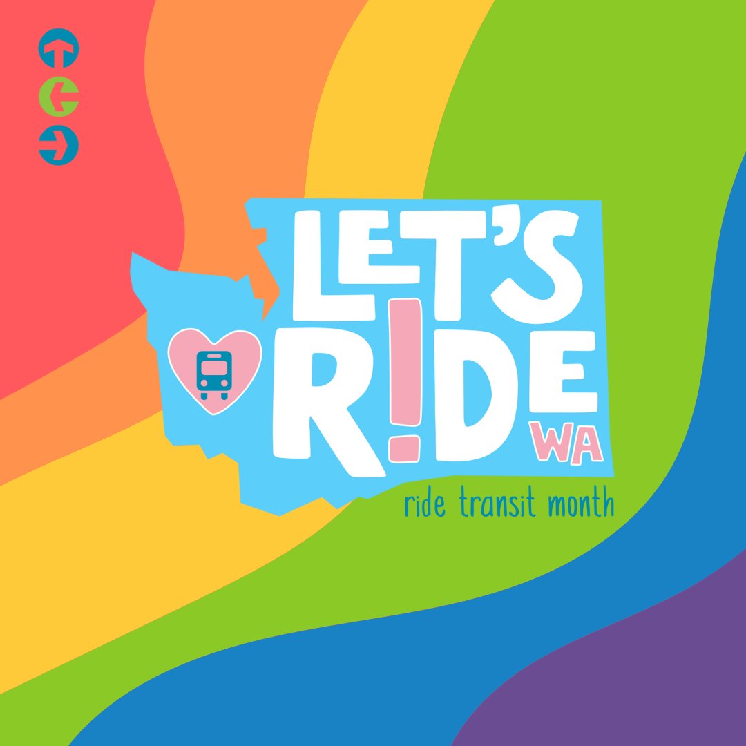 Happy #Pride! We love that #RideTransitMonth gets to share a month with Pride and we hope you’re finding ways to celebrate both (like riding transit to a Pride event for #TransitBingo!) We’ll be passing out stickers at Trans Pride Seattle on Friday June 23, so come find us there!
