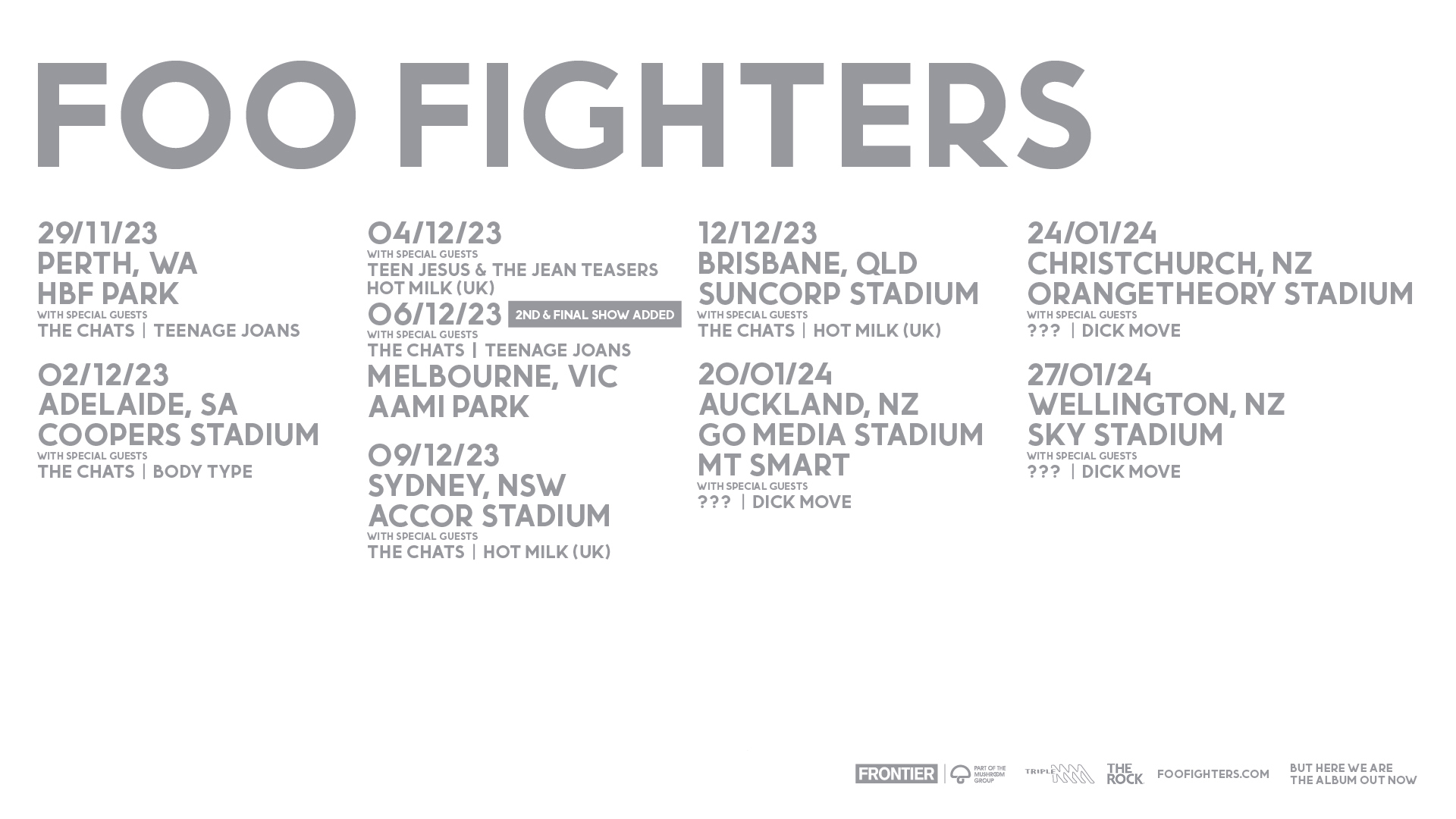 Foo Fighters Brasil on X: Line up fechado!!! Quem curtiu?? https