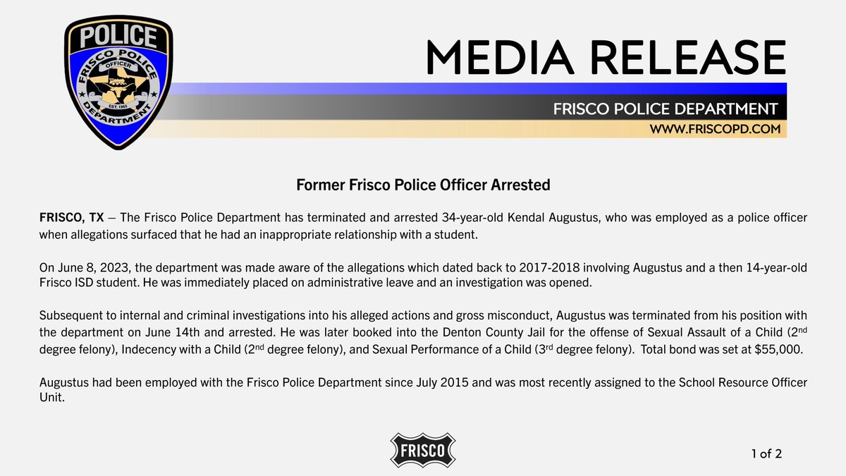 Frisco Police tweet media
