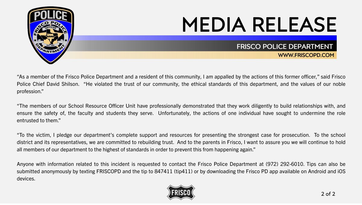 Frisco Police tweet media