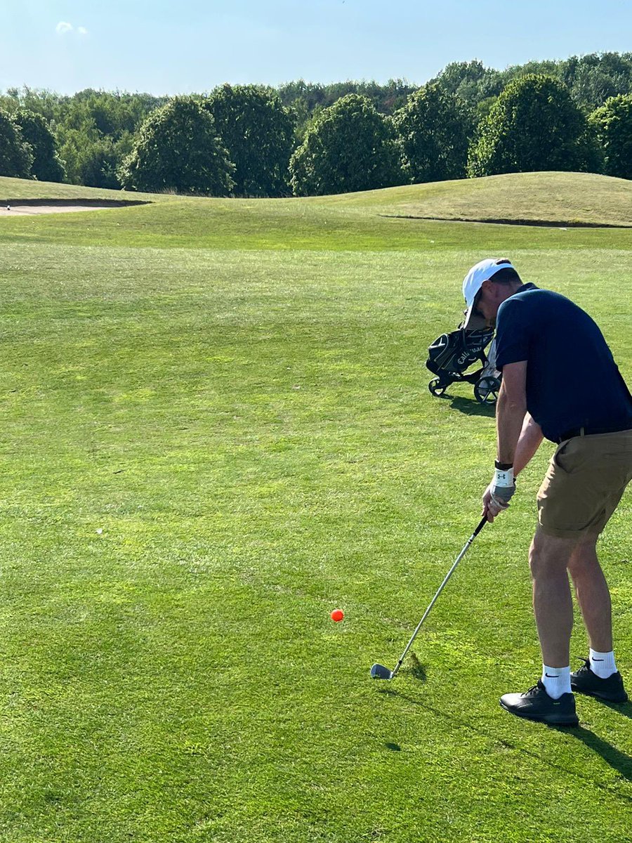 Croxsons's tweet photo. A bit of a behind the scenes look at our sales meeting and golf day @theoxfordshire before our clients and stakeholders arrive. Privileged to see the last flight of 3 x #hercules aircraft too. #happystaff #niceboss #sales https://t.co/j1WXcniYS7