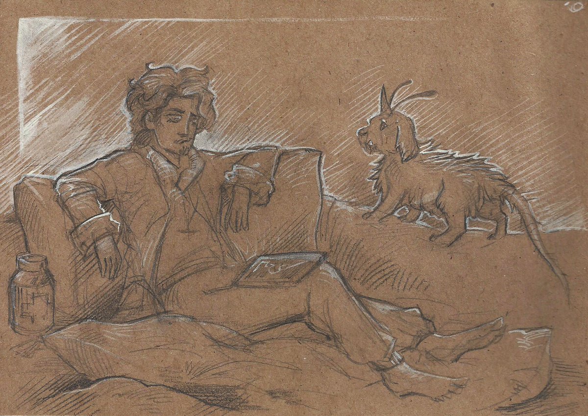 Taski_Guru's tweet photo. Finn and Unipupper

Just a quick clumsy sketch I made to make my friend’s parcel more interesting and intriguing to receive 😮

Star trek oc Finn ©  Tava
craft paper, pencil, white acrylic paints 
#startrek #startrekoc #human #oc #unidog https://t.co/CgBtRnijdm