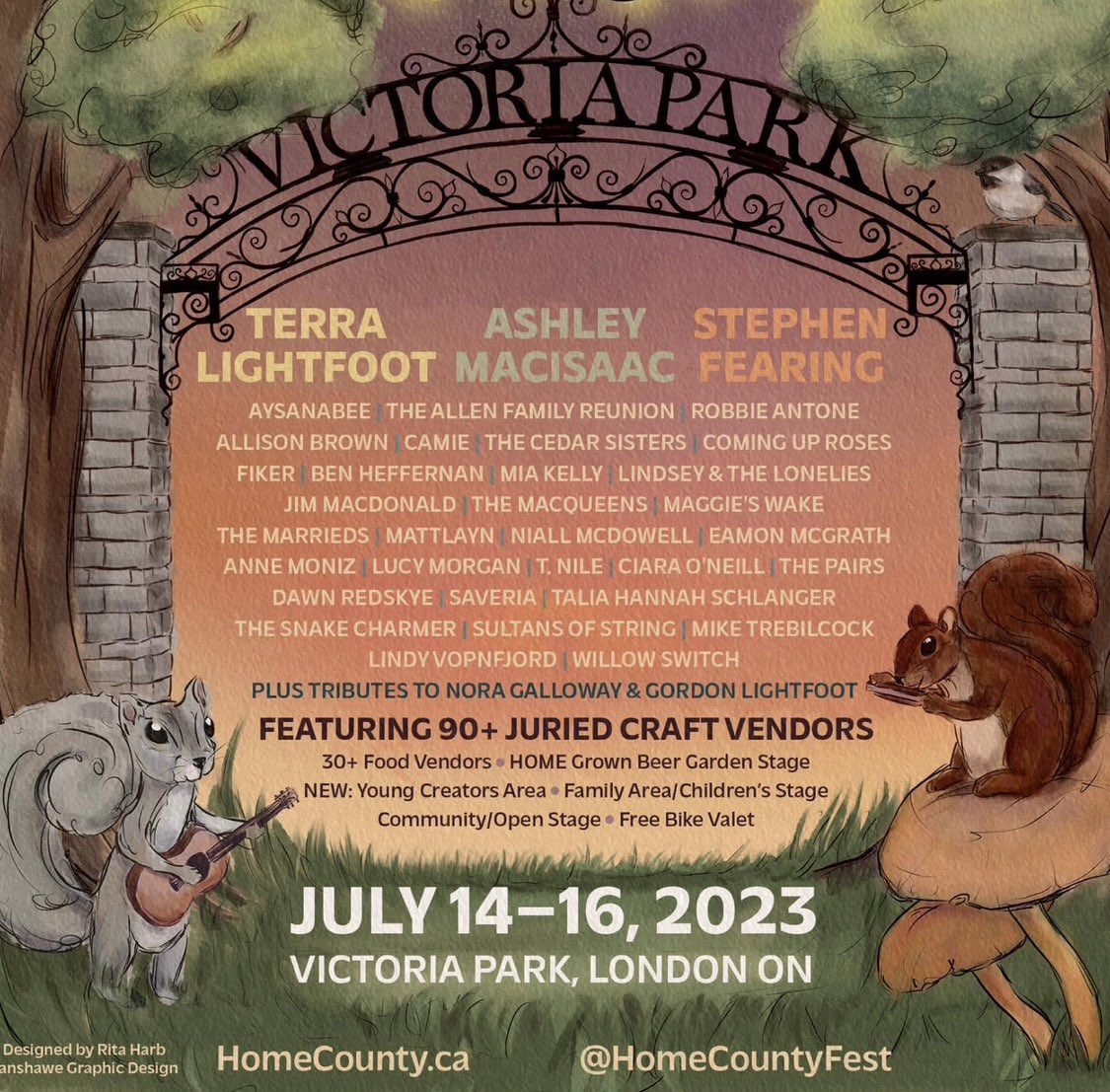 One month away! 🐿️ 🎶 <a href="/HomeCountyFest/">Home County</a> #LdnOnt #musicfestival