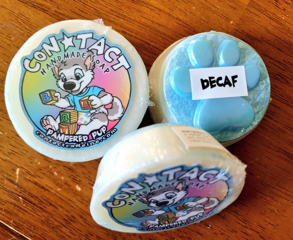 These smell awesome, love the packaging, thank you so much <a href="/contactcaffeine/">ConTact Soap</a>!!