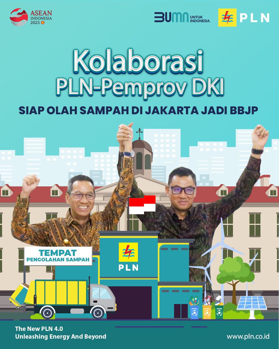 _pln_id's tweet photo. Electrizen, PLN dan Pemprov DKI siap olah sampah jadi bahan bakar pembangkit listrik! 

#Cofiring #Biomassa https://t.co/FbmtXhiGO3