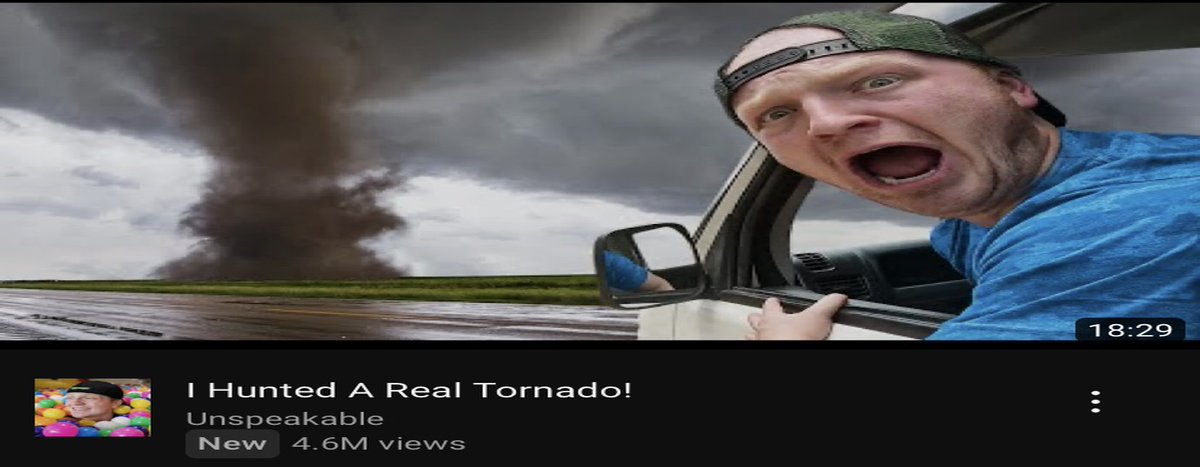 maybe all natural disasters are caused by YouTube as like a natural selection thing to see which content creators try to monopolize them