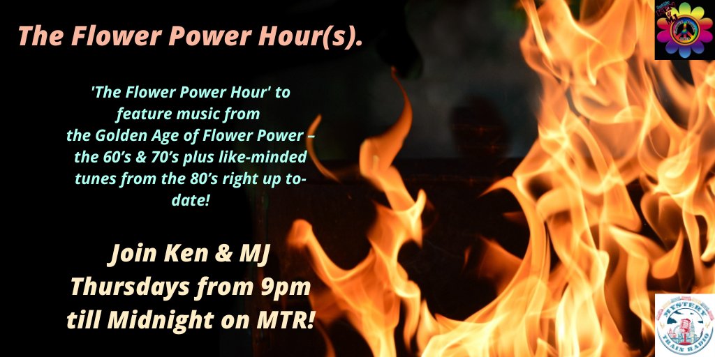 MTrainRadio's tweet image. 9PM Thursday (UK), Ken &amp;amp; Mj invite you to join ‘em for the next #FlowerPowerHour(s)!

This week Ken &amp;amp; MJ salute #MobyGrape &amp;amp; #Chicago in Hr. 1, #DanFogelberg in Hr. 2, &amp;amp; The Boss - @bruceSpringsteen - in Hr. 3!

mysterytrainradio.com/listen.