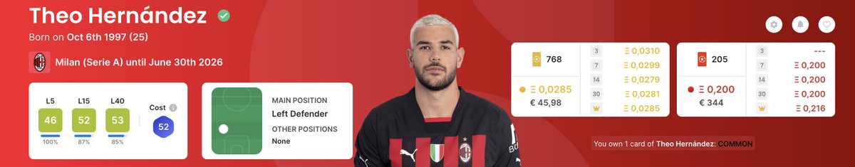 CappedModepicks's tweet image. The first pick for GW 381 is Hernández. Hernández is included in the French national team squad who will play against the Gibraltarian national team this GW. Hernández has a Capped Mode cost of 52. #Sorare #CappedMode.