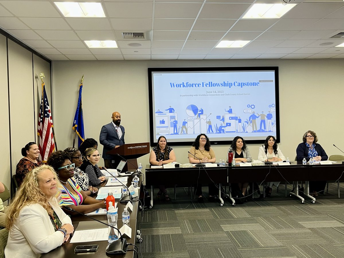 WCNevada's tweet photo. Today at #WorkforceConnections the Workforce Fellows presented their hard work &amp; dedication to a full audience. https://t.co/Zfbyzziuto