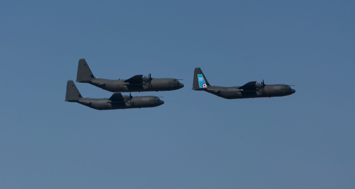 Omen formation as they flew over @RAF_Valley yesterday