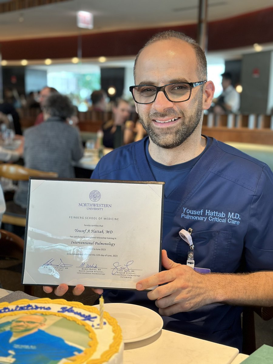 Int_Pulmonology's tweet photo. Congratulations to our IP fellow Yousef Hattab @Hattab_yo on graduation! He was hard-working, thoughtful, compassionate and kind to his patients and colleagues. Best of luck on your next chapter! @NM_Lung https://t.co/zdy1L5t0ei