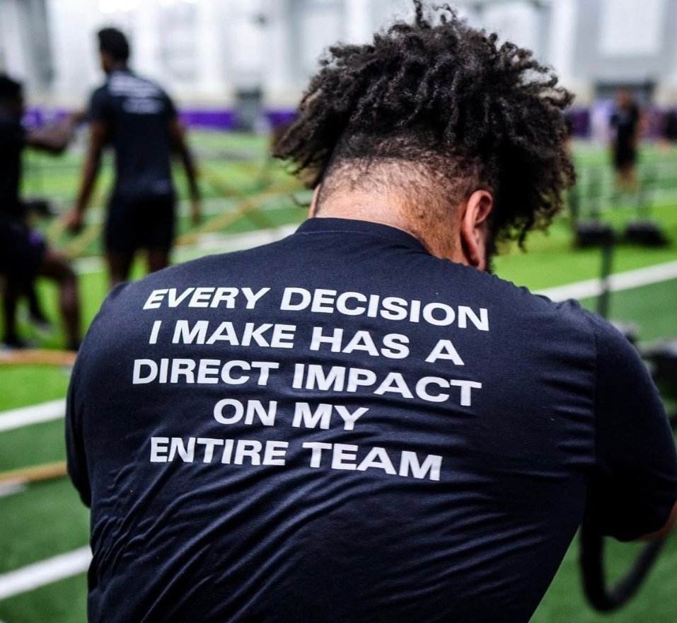 The back of TCU training shirts!