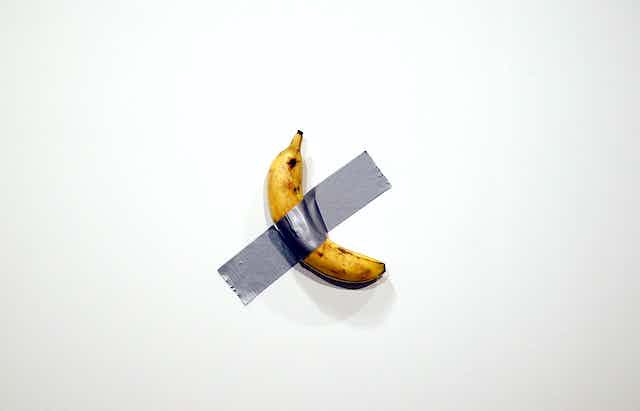 BORED FACT: A banana duct-taped to a wall that sold for $120,000 at Art Basel in Miami was eaten by performance artist David Datuna. The original by Italian artist Maurizio Cattelan was entitled Comedian. The subsequent performance of it being eaten was called Hungry Artist. 🖤