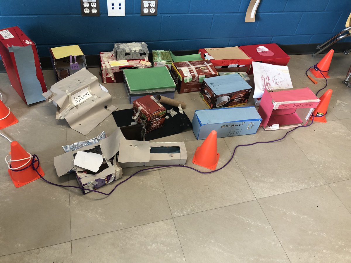 Setting up for our Exhibition of Learning <a href="/DesmondHDSB/">Viola Desmond Public School</a> #ThisisMeWhoAreYou?