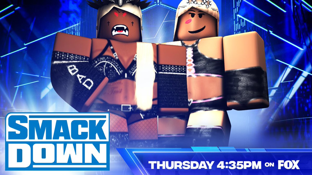 _WWERoblox's tweet photo. -THURSDAY-

@EliHayesRBLX defends his championship against @Crimefamily21 
-
#Saomi goes one on one against #gabstratton
-
@faggotconqueror goes against @12chopz
-
@yeahklem takes on #RaderBanks 

#WWE https://t.co/fH2JnNPCZ0