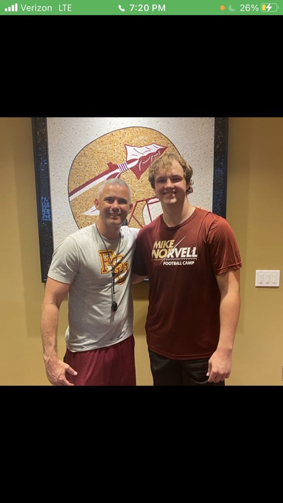 Maxwell Riley (@bigmax2026) on Twitter photo Had a fantastic visit/camp at Florida State University. My dad and I are extremely appreciative of the hospitality <a href="/Coach_Norvell/">Mike Norvell</a> <a href="/CoachAAtkins/">Coach Atkins</a> <a href="/Fertitta_Gabe/">Gabriel Fertitta</a> <a href="/_DJDaniels/">DJ Daniels</a>. <a href="/coachkostelnik/">Matt K</a> <a href="/CoachLowe212/">Coach Lowe</a> <a href="/DaleRodick/">Dale Rodick II</a> Had a fantastic visit/camp at Florida State University. My dad and I are extremely appreciative of the hospitality <a href="/Coach_Norvell/">Mike Norvell</a> <a href="/CoachAAtkins/">Coach Atkins</a> <a href="/Fertitta_Gabe/">Gabriel Fertitta</a> <a href="/_DJDaniels/">DJ Daniels</a>. <a href="/coachkostelnik/">Matt K</a> <a href="/CoachLowe212/">Coach Lowe</a> <a href="/DaleRodick/">Dale Rodick II</a>