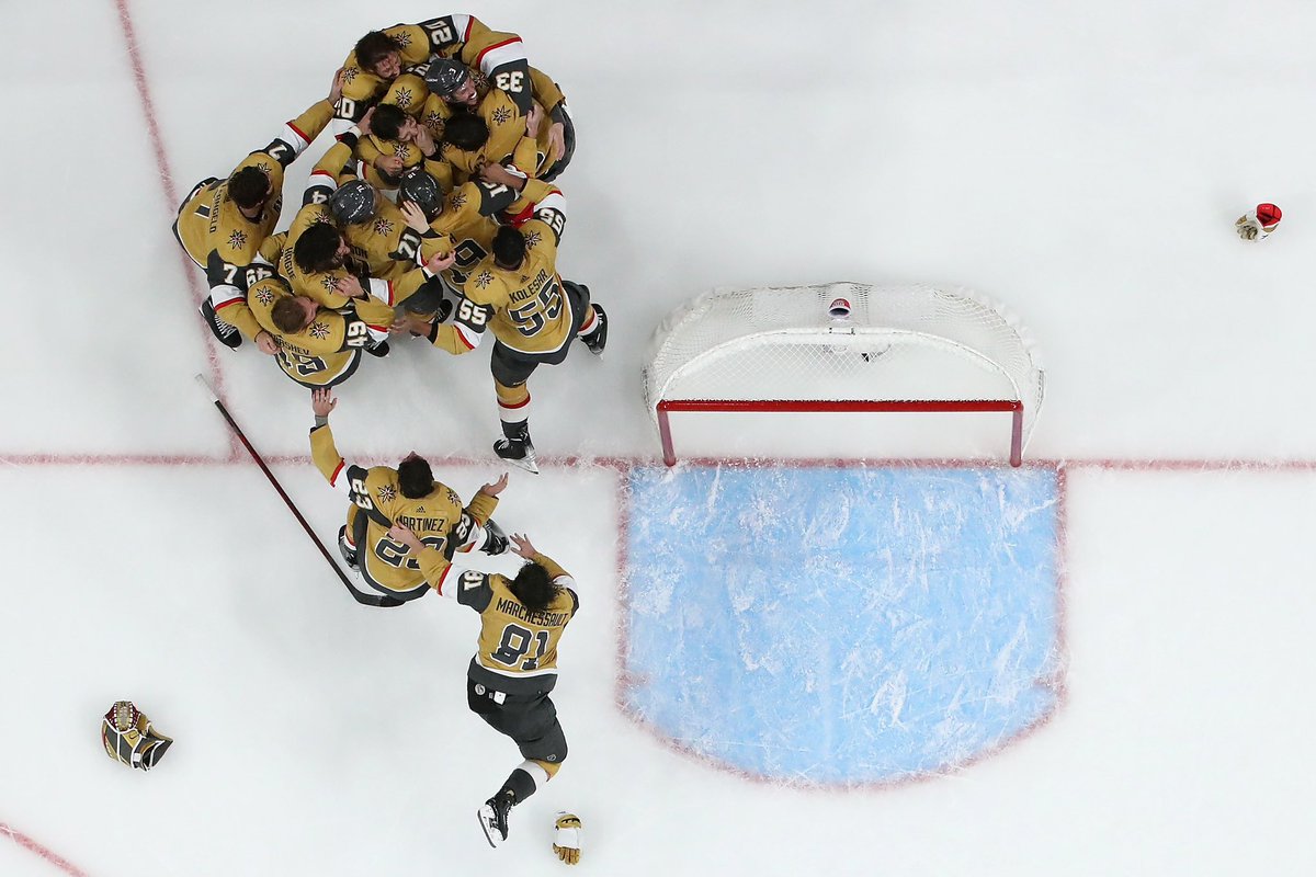 GoldenKnights's tweet photo. We will never forget this moment 💛

#VegasBorn | @TequilaAvion https://t.co/eHGvTtGWkI
