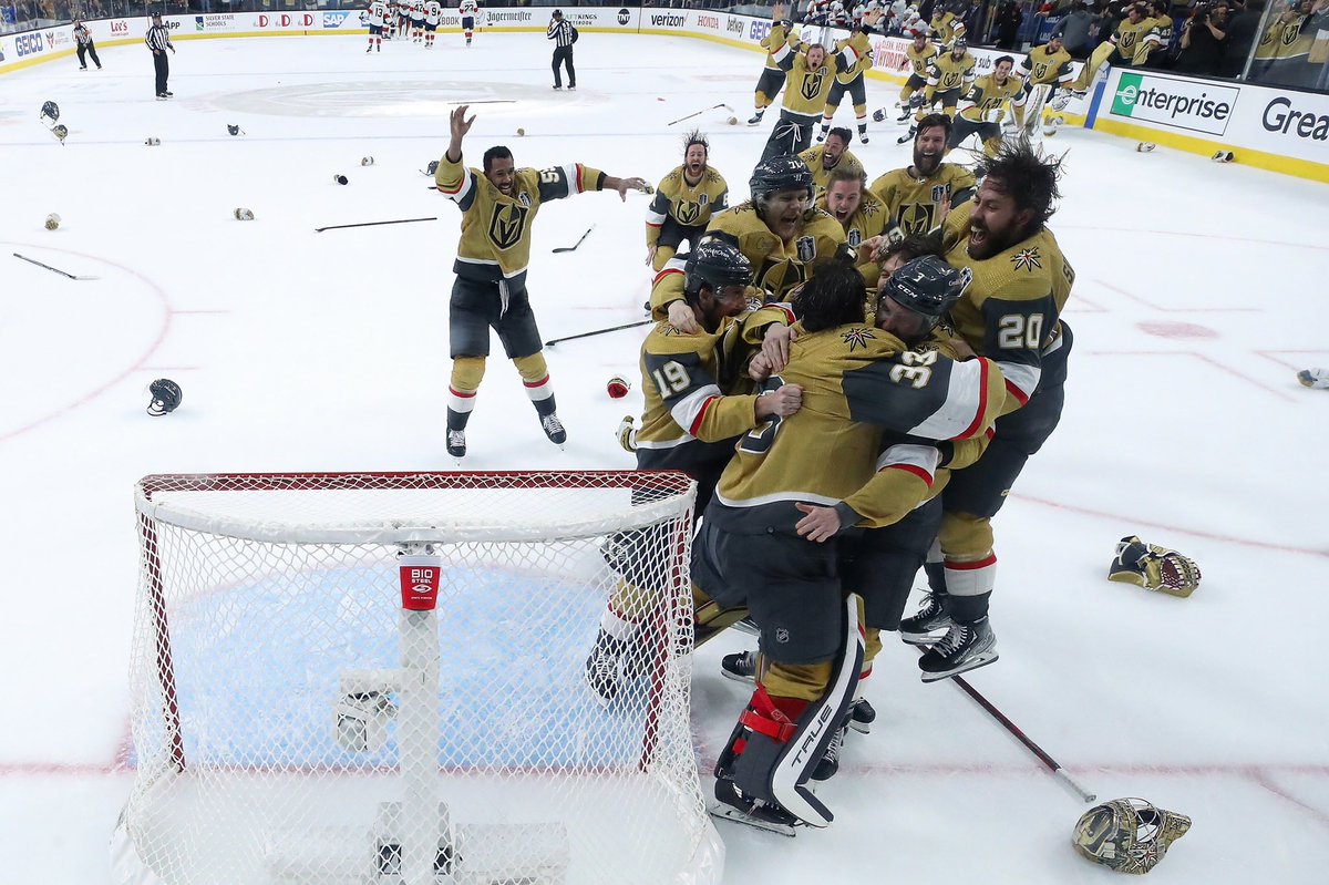 GoldenKnights's tweet photo. We will never forget this moment 💛

#VegasBorn | @TequilaAvion https://t.co/eHGvTtGWkI