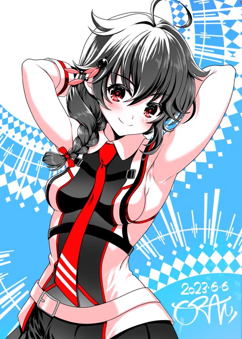 時雨改三おめでとうございます ゲームの方でも上着着てるかと思ったけど無事ノースリーブで嬉しい 少し前にskebで描かせていただいた夕時雨の二人です  #時雨改三 #夕立改ニ #時雨 #夕立 #艦これ