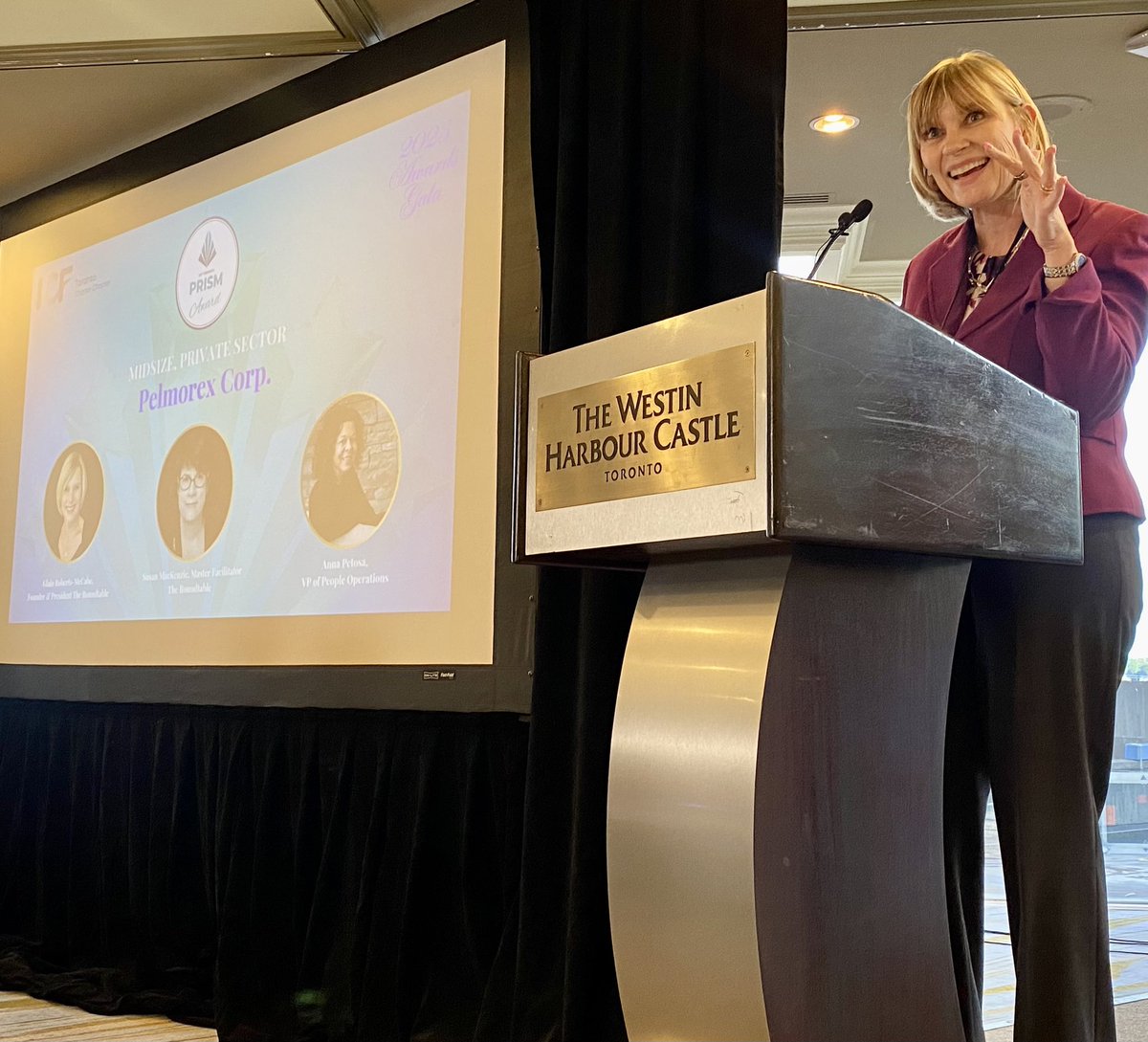 .<a href="/PelmorexCorp/">Pelmorex Corp</a> awarded the Prism award for their coaching program in a Midsize Private Sector organization at the ICF Toronto Annual Gala  #ICF #executivecoaching #ProfessionalDevelopment #ICFTORNTOgala2023