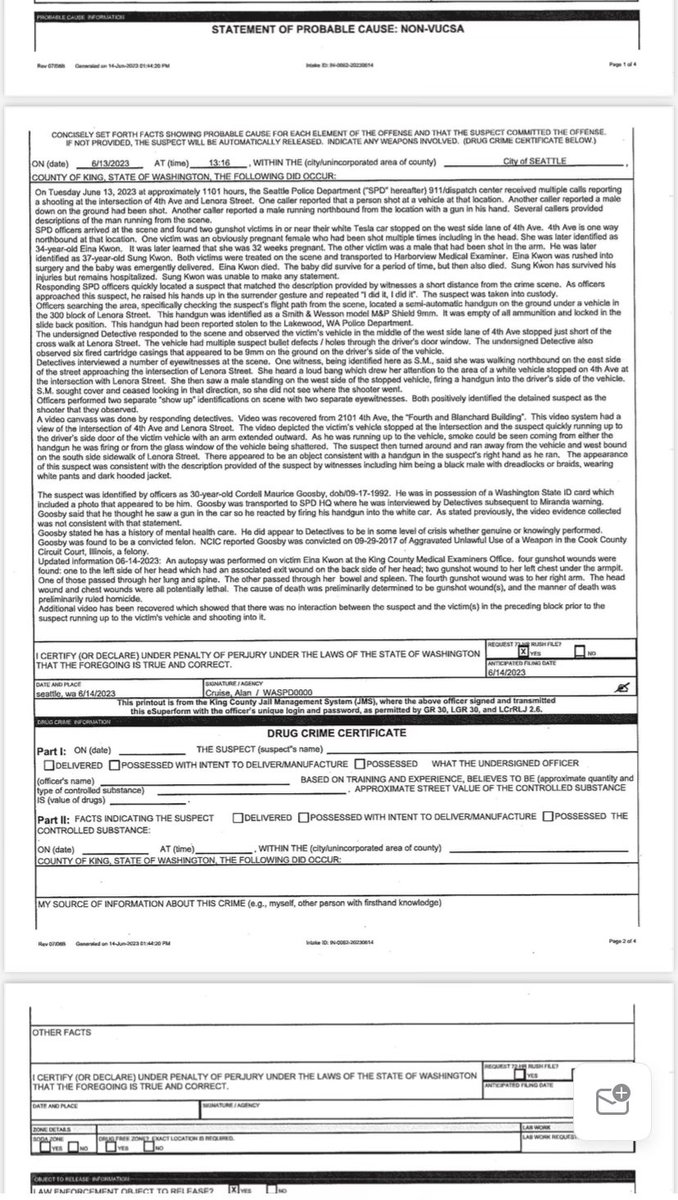 choeshow's tweet image. LAW ENFORCEMENT NARRATIVE: #Seattle