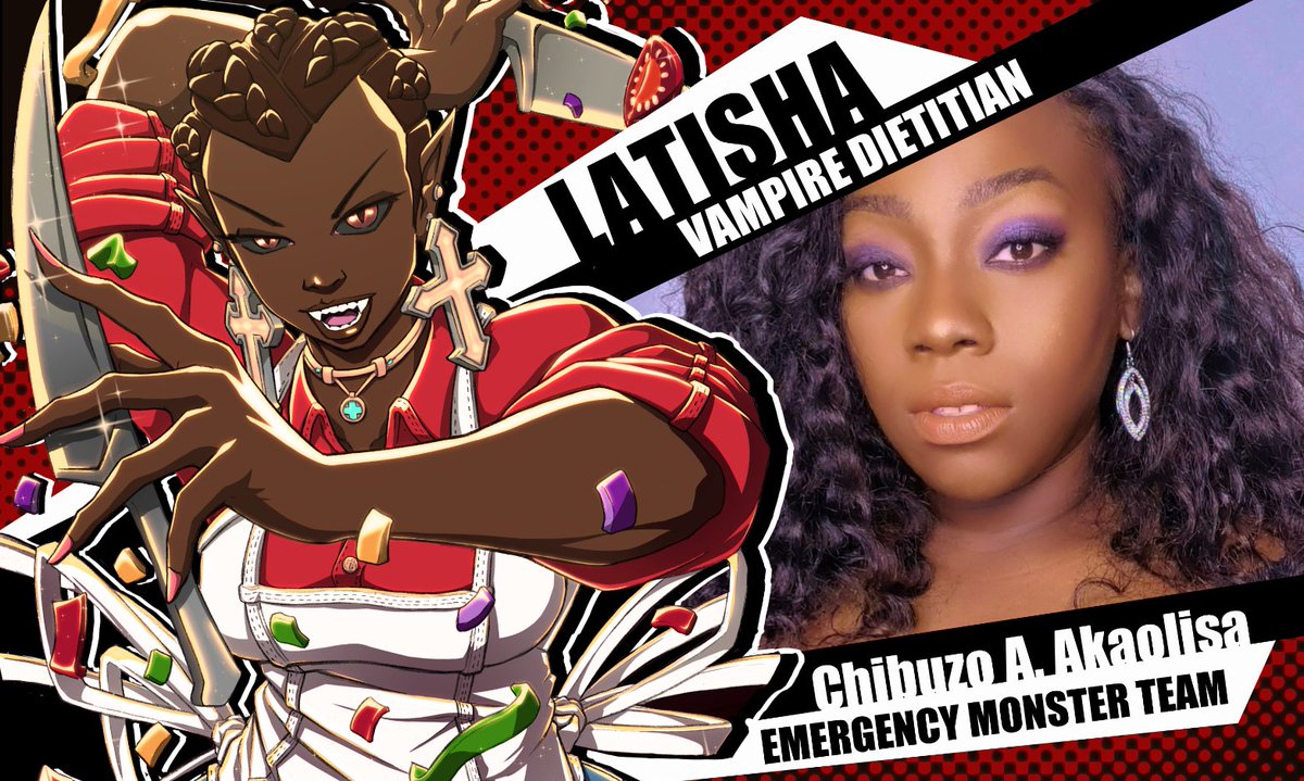 shadoboxxer's tweet photo. Chibuzo A. Akaolisa aka @MahoganyDefined voices of the amazing #Vampire #Dietitian in #EmergencyMonsterTeam https://t.co/2TskOEMUBM